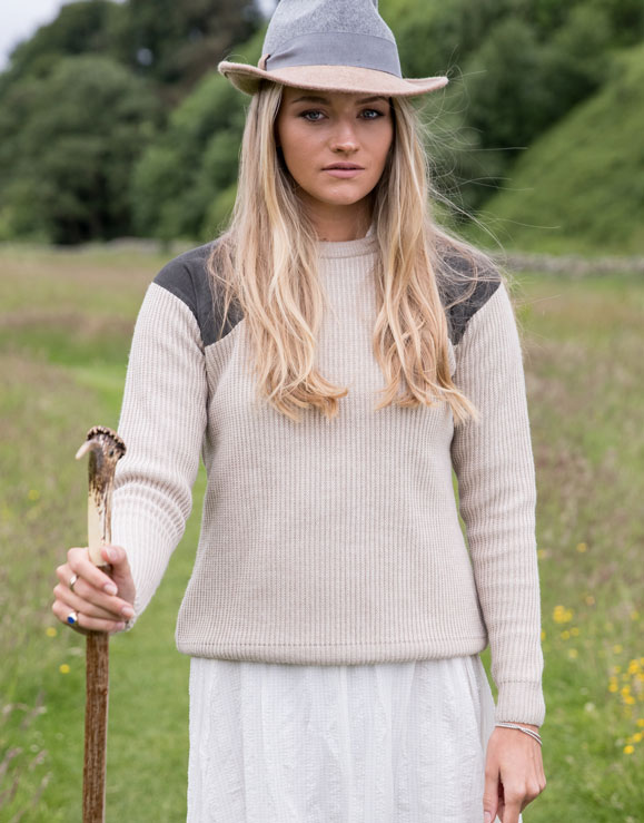 The Stanley Jumper in Cream Mistamina